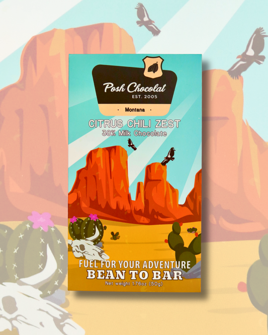 Chili Zest Milk Chocolate Bar