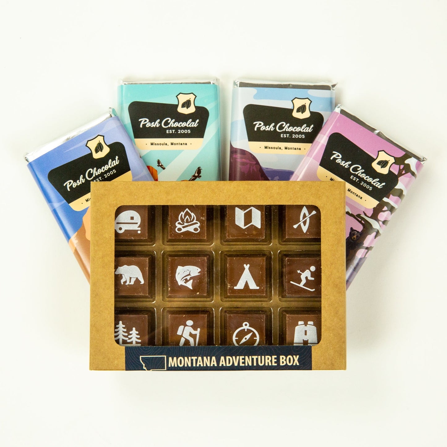 National Park ALL MILK Chocolate Bars and Montana Adventure Box