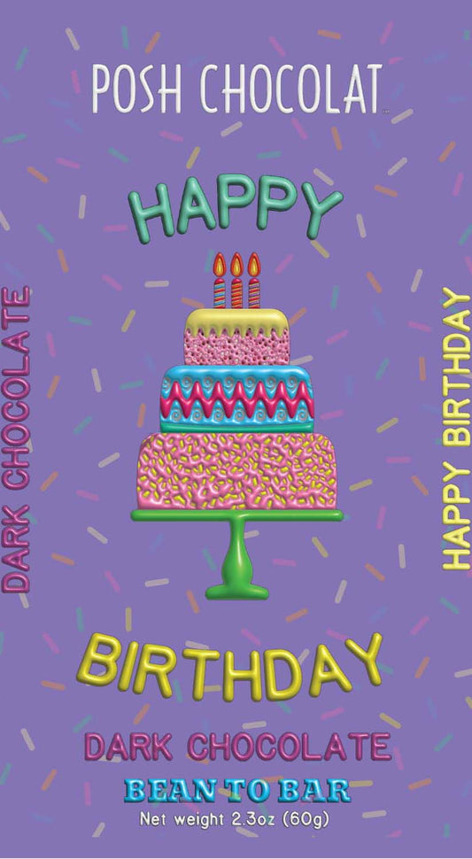 Happy Birthday - Dark Chocolate Bar