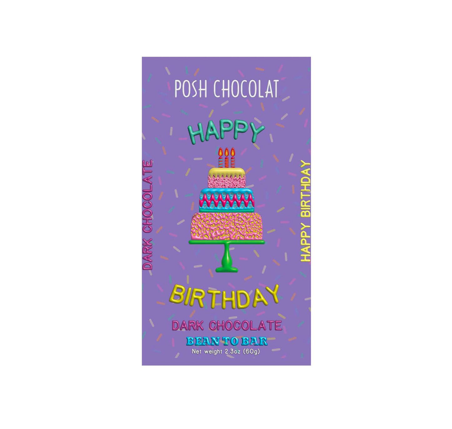Happy Birthday - Dark Chocolate Bar