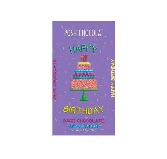Happy Birthday - Dark Chocolate Bar