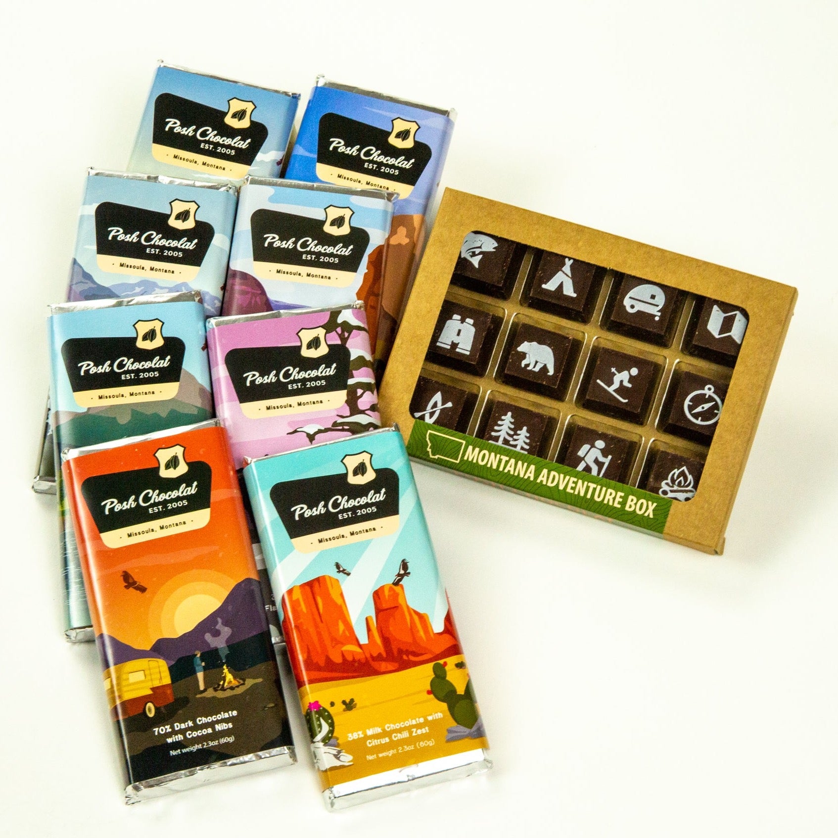 National Parks Chocolate Bars and Montana Adventure Box