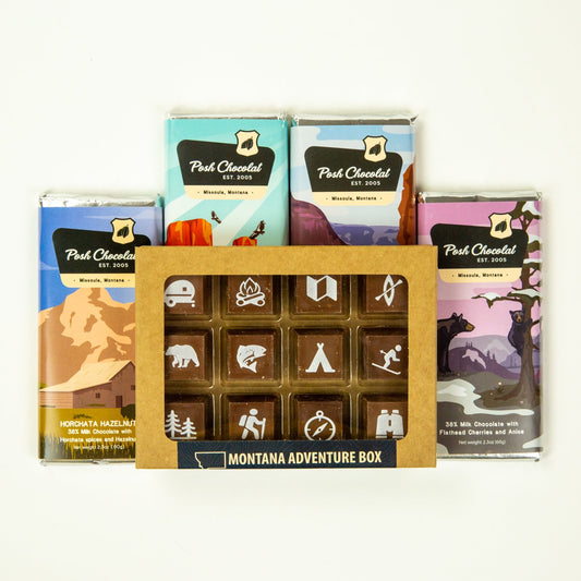 National Park ALL MILK Chocolate Bars and Montana Adventure Box